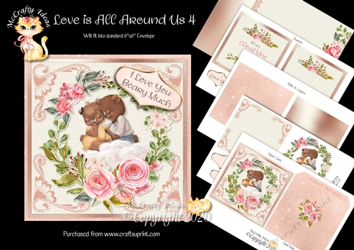 Love is All Around Us 4 Complete Card and Inserts Kit