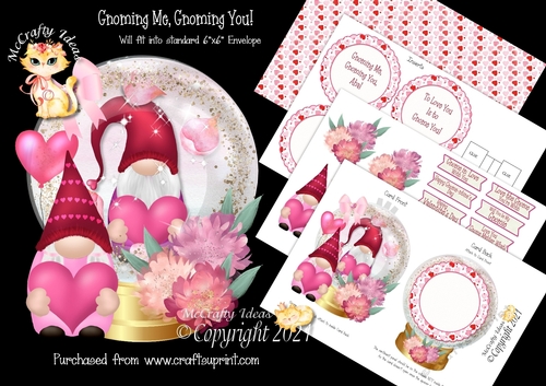 Gnoming Me, Gnoming You 1 Glitter Globe Mini Kit