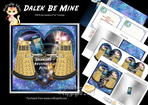 Dalek Be Mine Complete Card and Inserts Kit