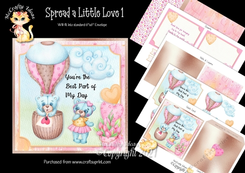 Spread a Little Love 1 Complete Card and Inserts Kit