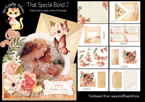 That Special Bond 2 Shaped Card and Envelope Kit.