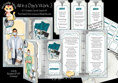 All in a Days Work 3 7x7 Complete Card Kit