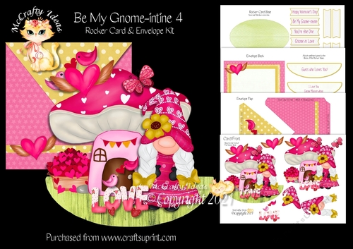 Be My Gnome-intine 4 Rocker Card Kit