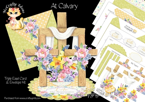 At Calvary Triple Easel Card Kit