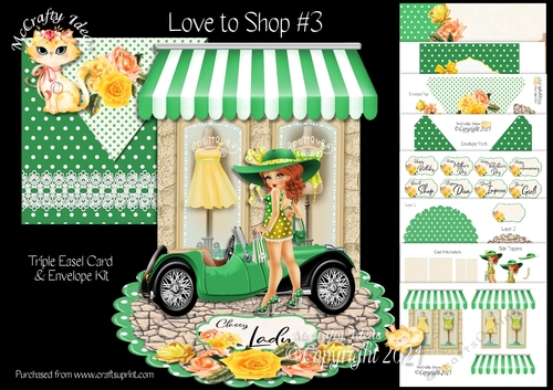Love to Shop 3 Triple Easel Card Kit