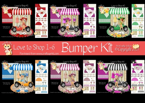 Love to Shop 1-6 Triple Easel Card Bumper Kit