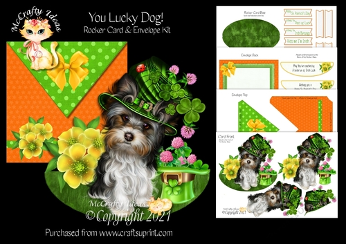 You Lucky Dog Rocker Card Kit