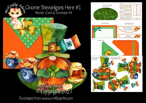 Gnome Shenanigans Here #1 Rocker Card Kit