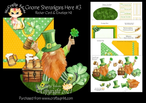 Gnome Shenanigans Here #3 Rocker Card Kit