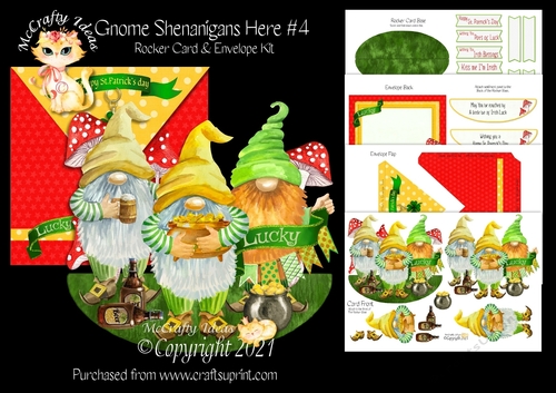 Gnome Shenanigans Here #4 Rocker Card Kit