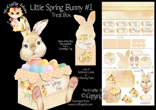 Little Spring Bunny #1 Treat Box