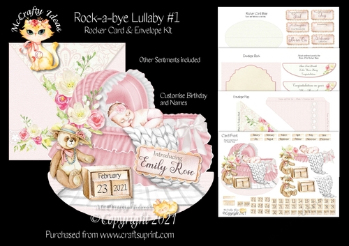 Rock-A-Bye Lullaby #1 Rocker Card Kit