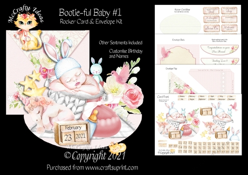 Bootie-ful Baby #1 Rocker Card Kit