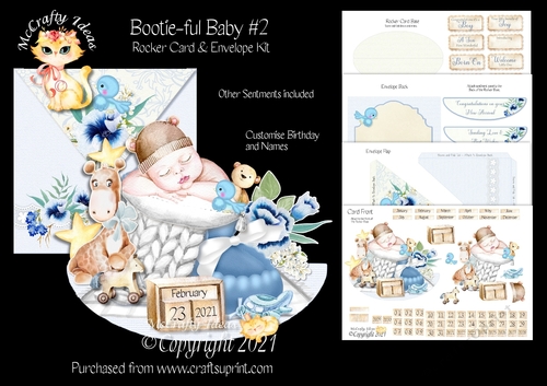 Bootie-ful Baby #2 Rocker Card Kit