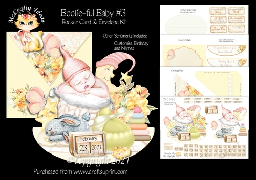 Bootie-ful Baby #3 Rocker Card Kit