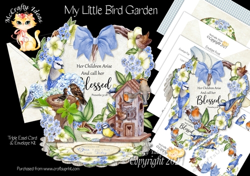 My Little Spring Garden  Triple Easel Card Kit