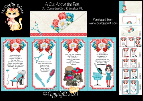 A Cut Above the Rest! DL Concertina Card