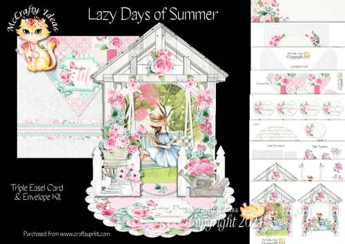 Lazy Days of Summer  Triple Easel Card Kit