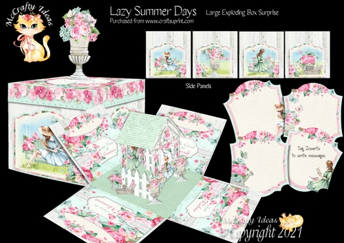 Lazy Days of Summer Exploding Box Surprise Kit