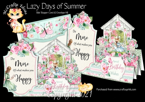 Lazy Days of Summer - Side Stepper Card and Envelope Kit