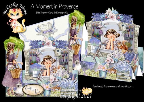 A Moment in Provence - Side Stepper Card and Envelope Kit