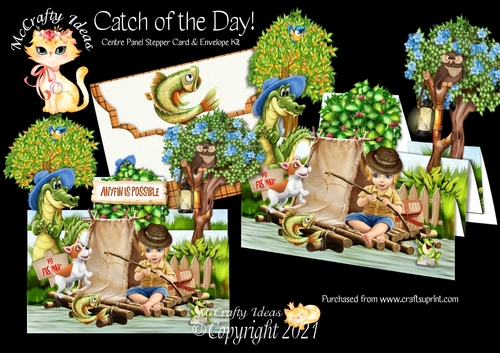 Catch of the Day - Centre Panel Stepper Card Kit