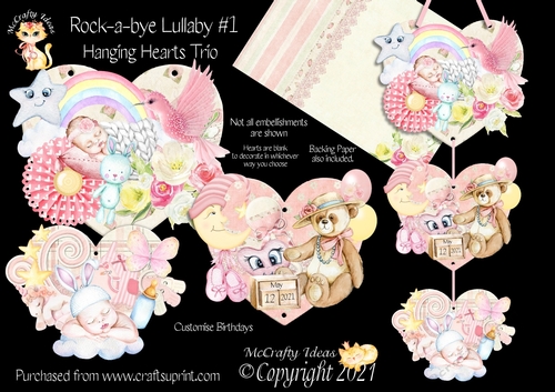 Rock-a-bye Lullaby #1 Hanging Hearts Trio