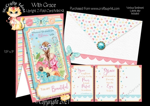 With Grace - Upright Z-fold Card Mini Kit