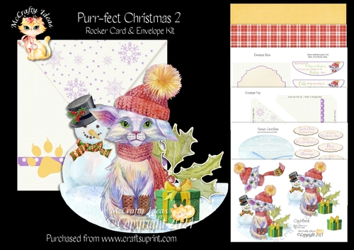 Purr-fect Christmas 2 Rocker Card Mini Kit