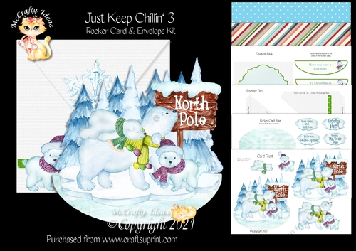 Just Keep Chillin 3 Rocker Card Mini Kit