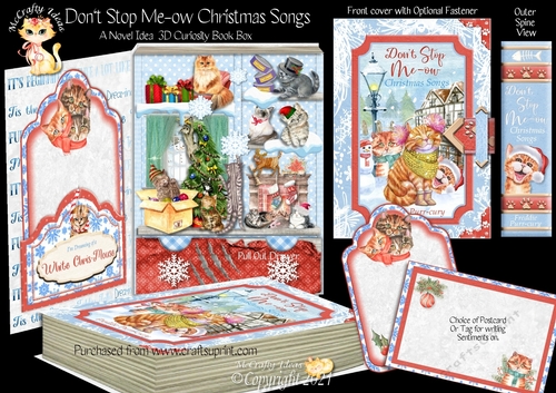 Dont Stop Me-ow Christmas Songs - 3D Curiosity Book Box