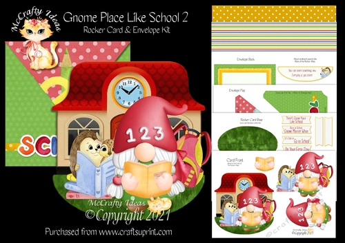 Gnome Place Like School 2 Rocker Card Mini Kit