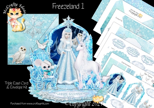 Freezeland 1  Triple Easel Card Kit