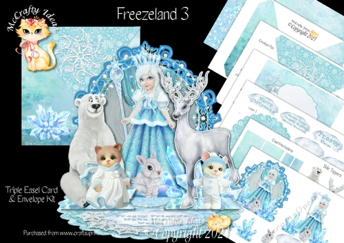 Freezeland 3  Triple Easel Card Kit