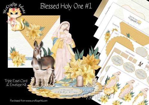 Blessed Holy One #1 Triple Easel Card Kit