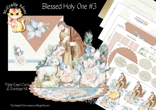 Blessed Holy One #3 Triple Easel Card Kit