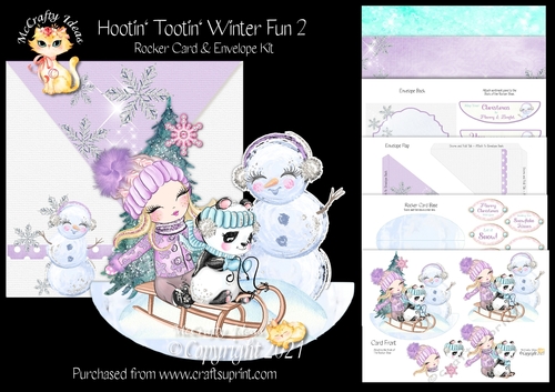 Hootin Tootin Winter Fun 2 Rocker Card Mini Kit