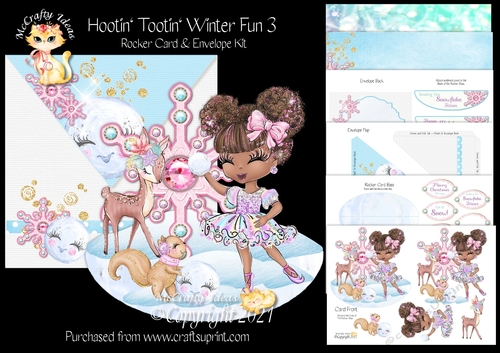 Hootin Tootin Winter Fun 3 Rocker Card Mini Kit