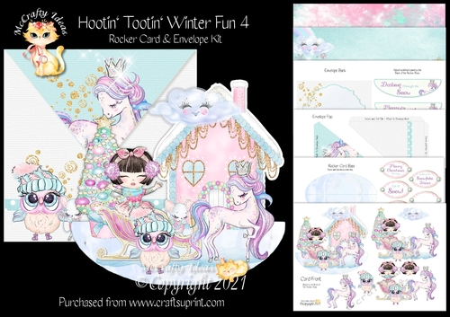 Hootin Tootin Winter Fun 4 Rocker Card Mini Kit