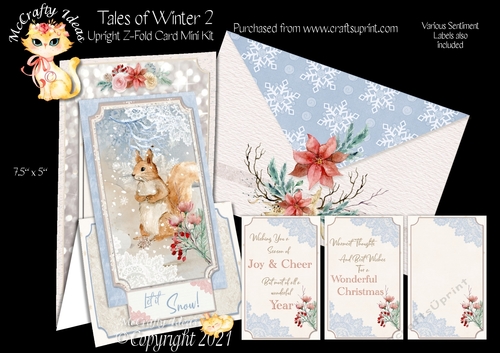 Tales of Winter 2 - Upright Z-fold Card Mini Kit