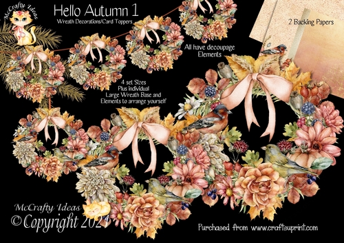 Hello Autumn 1 Decorative Wreaths Kit