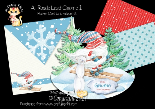 All Roads Lead Gnome 1 Rocker Card Mini Kit