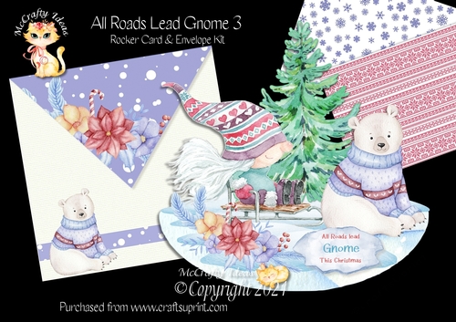 All Roads Lead Gnome 3 Rocker Card Mini Kit