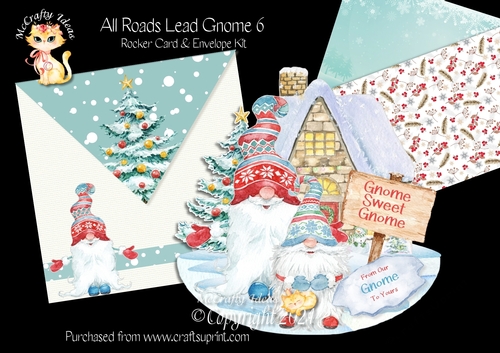 All Roads Lead Gnome 6 Rocker Card Mini Kit