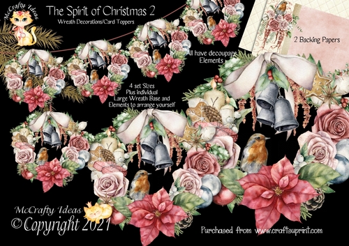 The Spirit of Christmas 2 Decorative Wreaths Kit