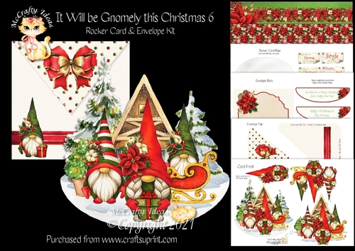 It Will be Gnomely This Christmas 6 Rocker Card Mini Kit