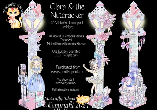 Clara & The Nutcracker 3D Victorian Lampost Luminiere