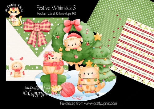 Festive Whimsies 3 Rocker Card Mini Kit