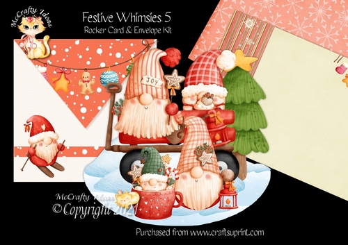 Festive Whimsies 5 Rocker Card Mini Kit