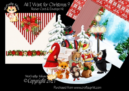 All I Want for Christmas 9 Rocker Card Mini Kit